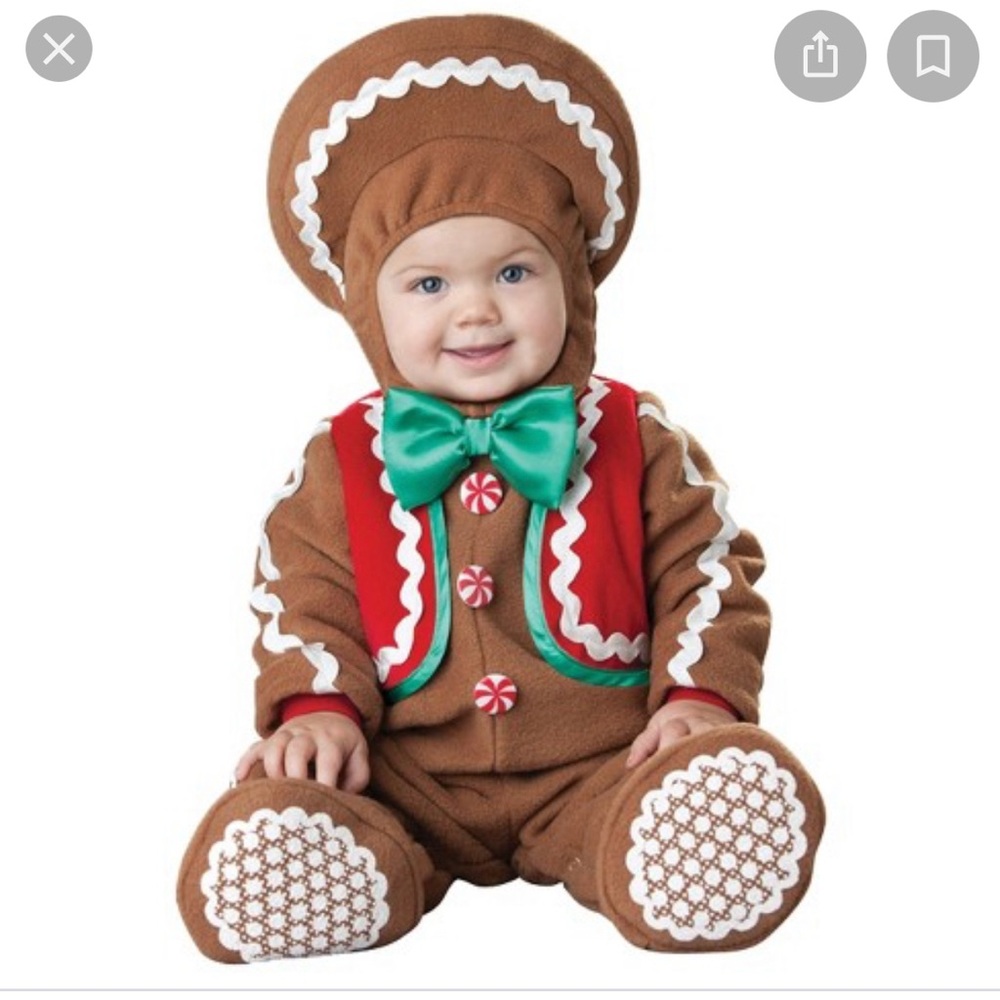 In character ginger, baby costume 6-12 months